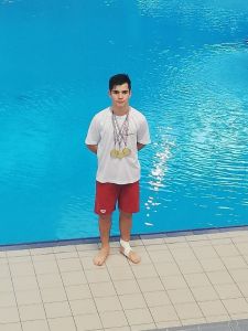 Victor Tardiou médaillé d’or Champion de la ligue AURA catégorie minime 1 mètre trois mètres